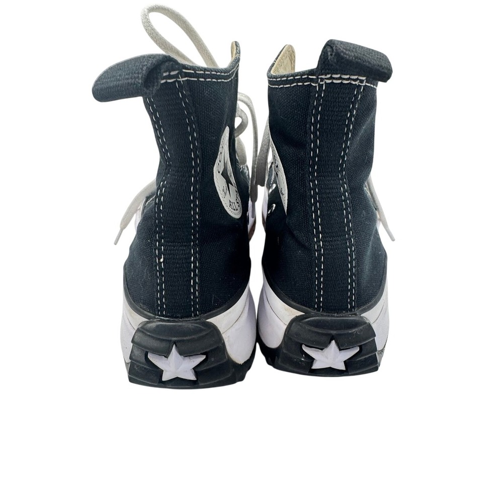 Converse Run Star Hike High Top Platform Sneakers Black White Mens 7 W 8.5 - Picture 5 of 10